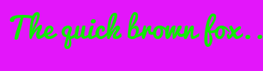 Image with Font Color 12EB07 and Background Color E316FA